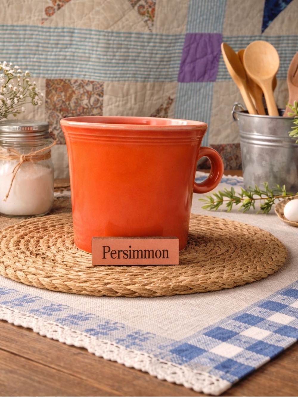Fiestaware Persimmon Ring Mug
